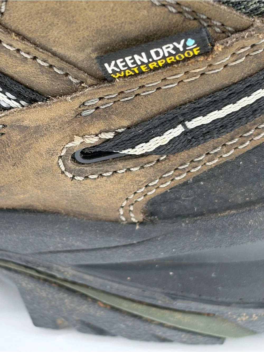 Keen Brown and Olive Waterproof Men's Steel Toe Work Boots